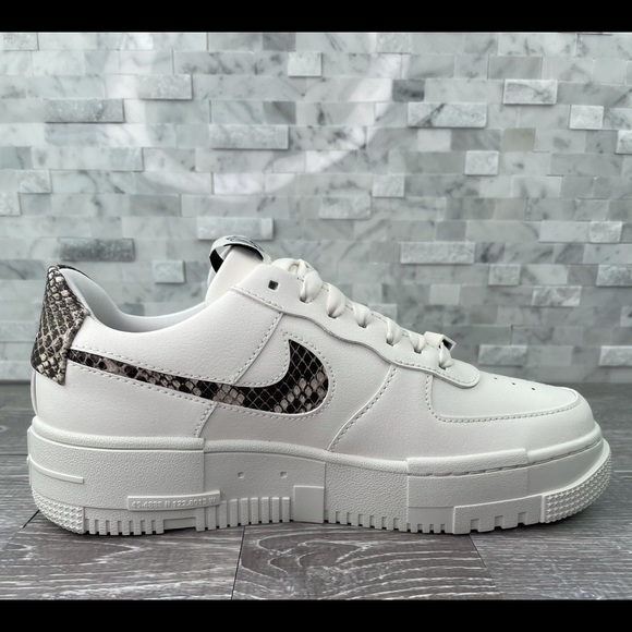 nike air force 1 pixel se snakeskin sail desert sand